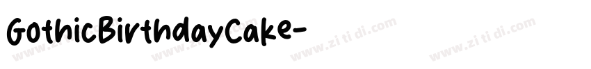 GothicBirthdayCake字体转换