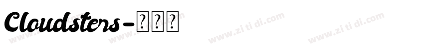Cloudsters字体转换