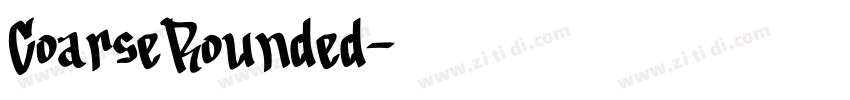 CoarseRounded字体转换