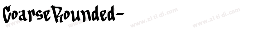 CoarseRounded字体转换