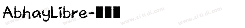 AbhayLibre字体转换