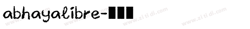 abhayalibre字体转换