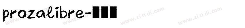 prozalibre字体转换