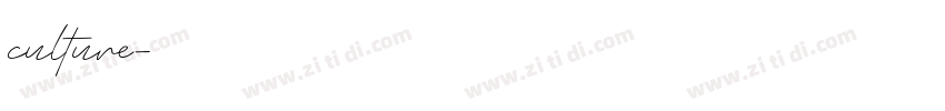 culture字体转换
