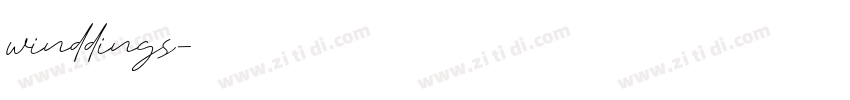 winddings字体转换