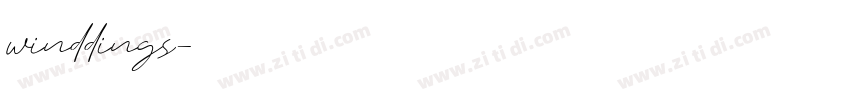 winddings字体转换