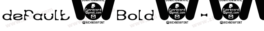 default（Bold）字体转换