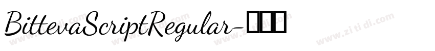 BittevaScriptRegular字体转换 BittevaScriptRegular字体转换
