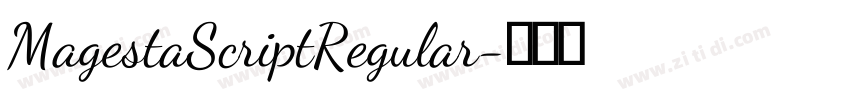 MagestaScriptRegular字体转换