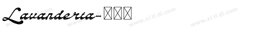 Lavanderia字体转换