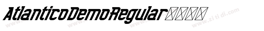 AtlanticoDemoRegular字体转换