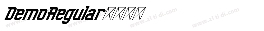 DemoRegular字体转换