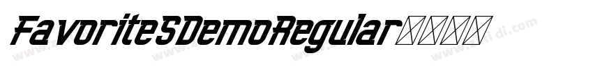 FavoriteSDemoRegular字体转换