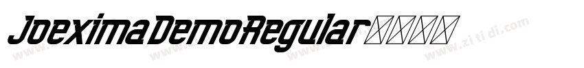 JoeximaDemoRegular字体转换