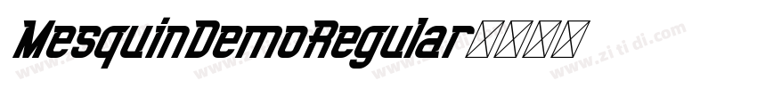 MesquinDemoRegular字体转换