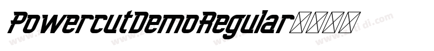 PowercutDemoRegular字体转换