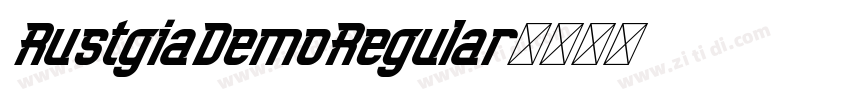 RustgiaDemoRegular字体转换