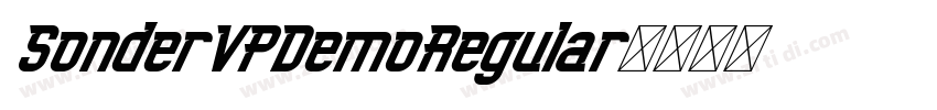 SonderVPDemoRegular字体转换