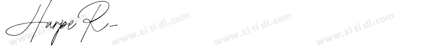 HarpeR字体转换