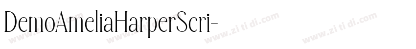 DemoAmeliaHarperScri字体转换
