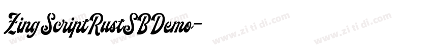 ZingScriptRustSBDemo字体转换