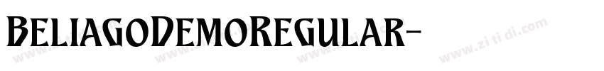 BeliagoDemoRegular字体转换
