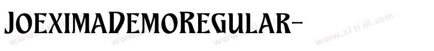 JoeximaDemoRegular字体转换