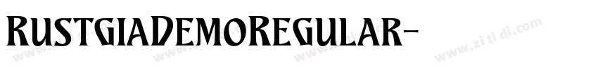 RustgiaDemoRegular字体转换