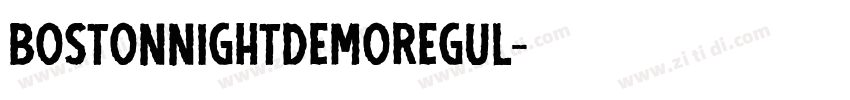 BostonNightDemoRegul字体转换