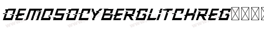 DemoSDCyberGlitchReg字体转换