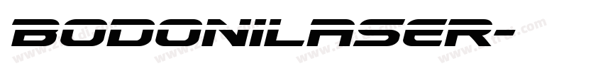 BodoniLaser字体转换