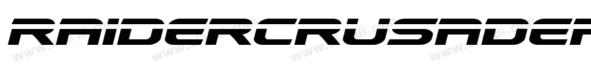 raidercrusaderlaser字体转换
