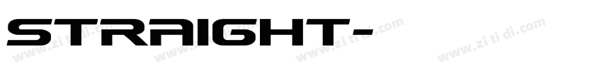straight字体转换