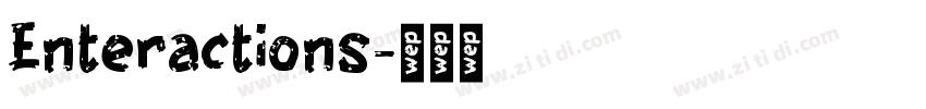 Enteractions字体转换