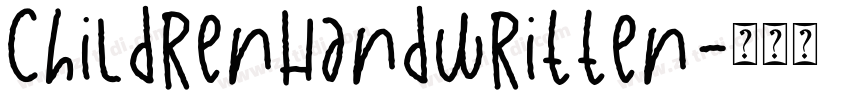 ChildrenHandwritten字体转换