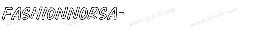 FashionNorsa字体转换
