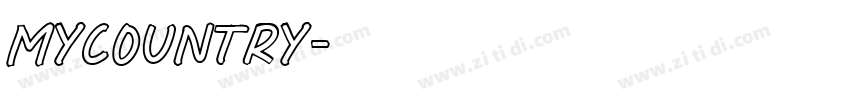 MyCountry字体转换