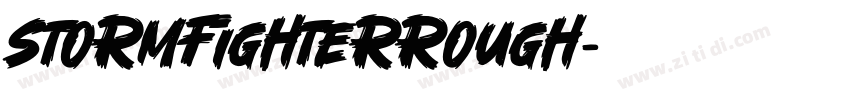 StormFighterRough字体转换