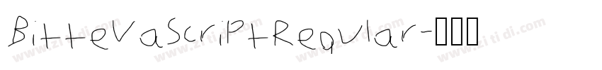 BittevaScriptRegular字体转换 BittevaScriptRegular字体转换