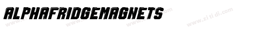 AlphaFridgeMagnets字体转换
