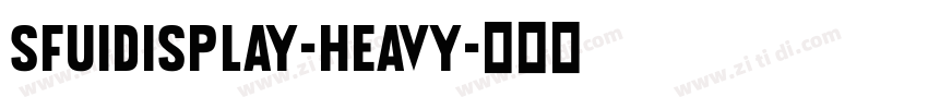 SFUIDisplay-Heavy字体转换