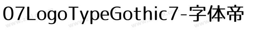 07LogoTypeGothic7字体转换