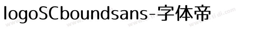 logoSCboundsans字体转换
