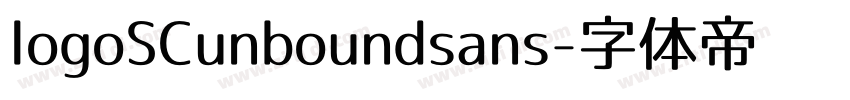 logoSCunboundsans字体转换