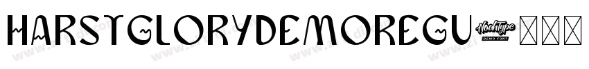 HarstGloryDemoRegu字体转换