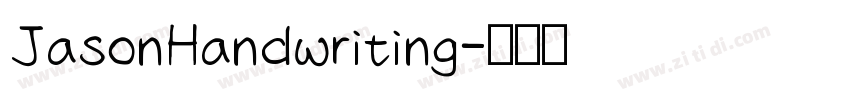 JasonHandwriting字体转换