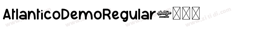 AtlanticoDemoRegular字体转换