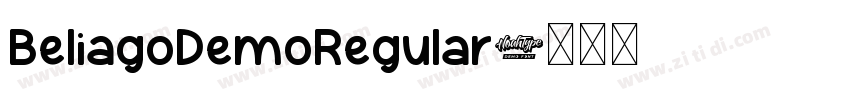 BeliagoDemoRegular字体转换