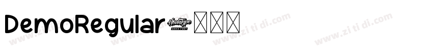 DemoRegular字体转换