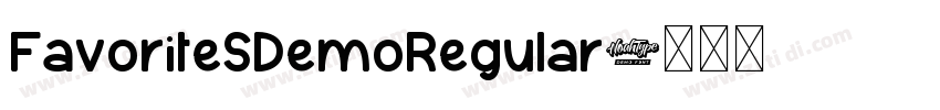 FavoriteSDemoRegular字体转换